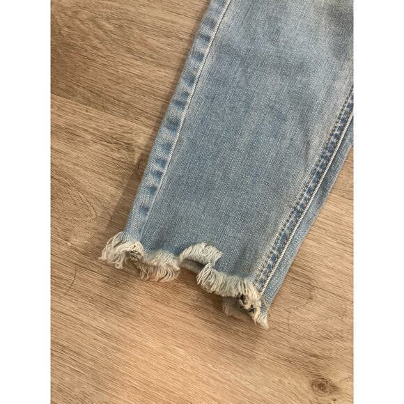 Vanilla Star Mid Rise Skinny Jeans Blue Size 27 Embellished Ripped Juniors‎ - Picture 9 of 11